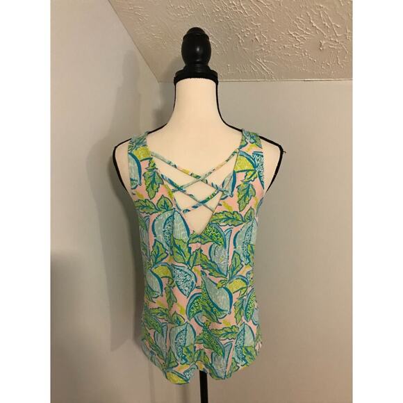 Lilly Pulitzer Kristen Urchin Pink Vitamin Sea Tank Top - Picture 3 of 8